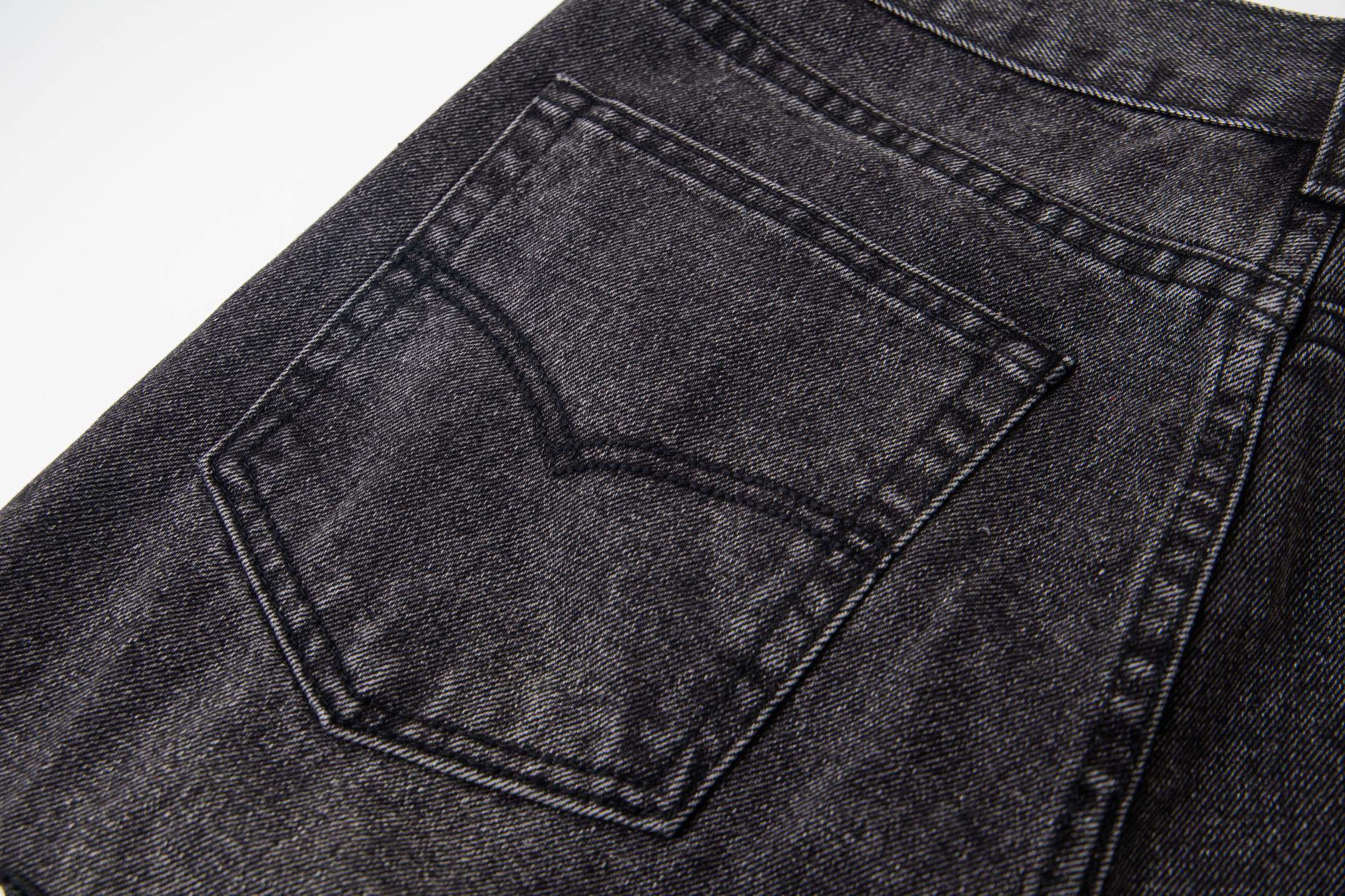 Chrome Hearts Multi Cross Patch Denim Jeans - Grey Gothic Street Pants 1111