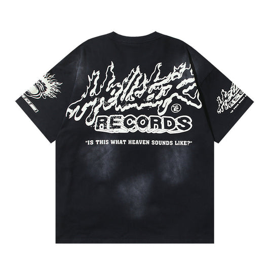 Hellstar Records T-Shirt Black/White