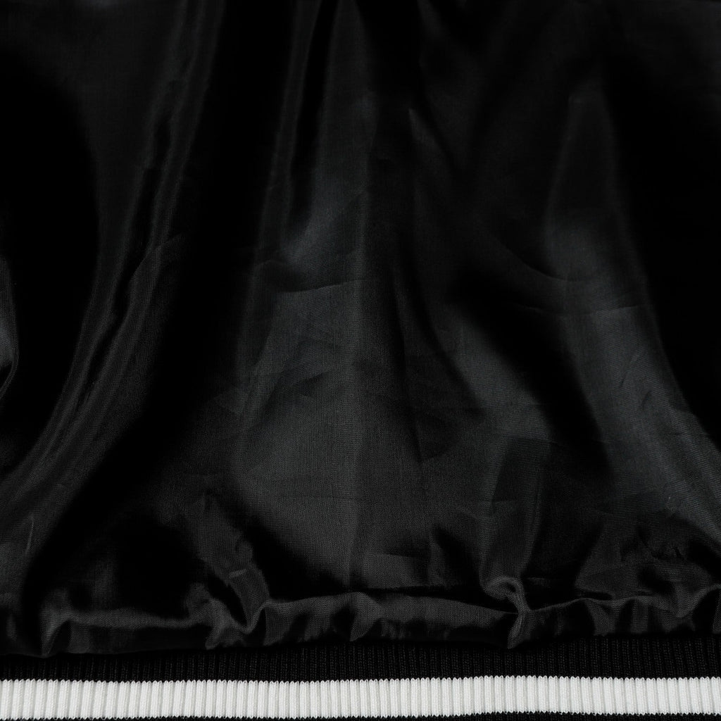 Chrome Hearts Varsity Jacket - Black White Gothic Baseball Coat 2206