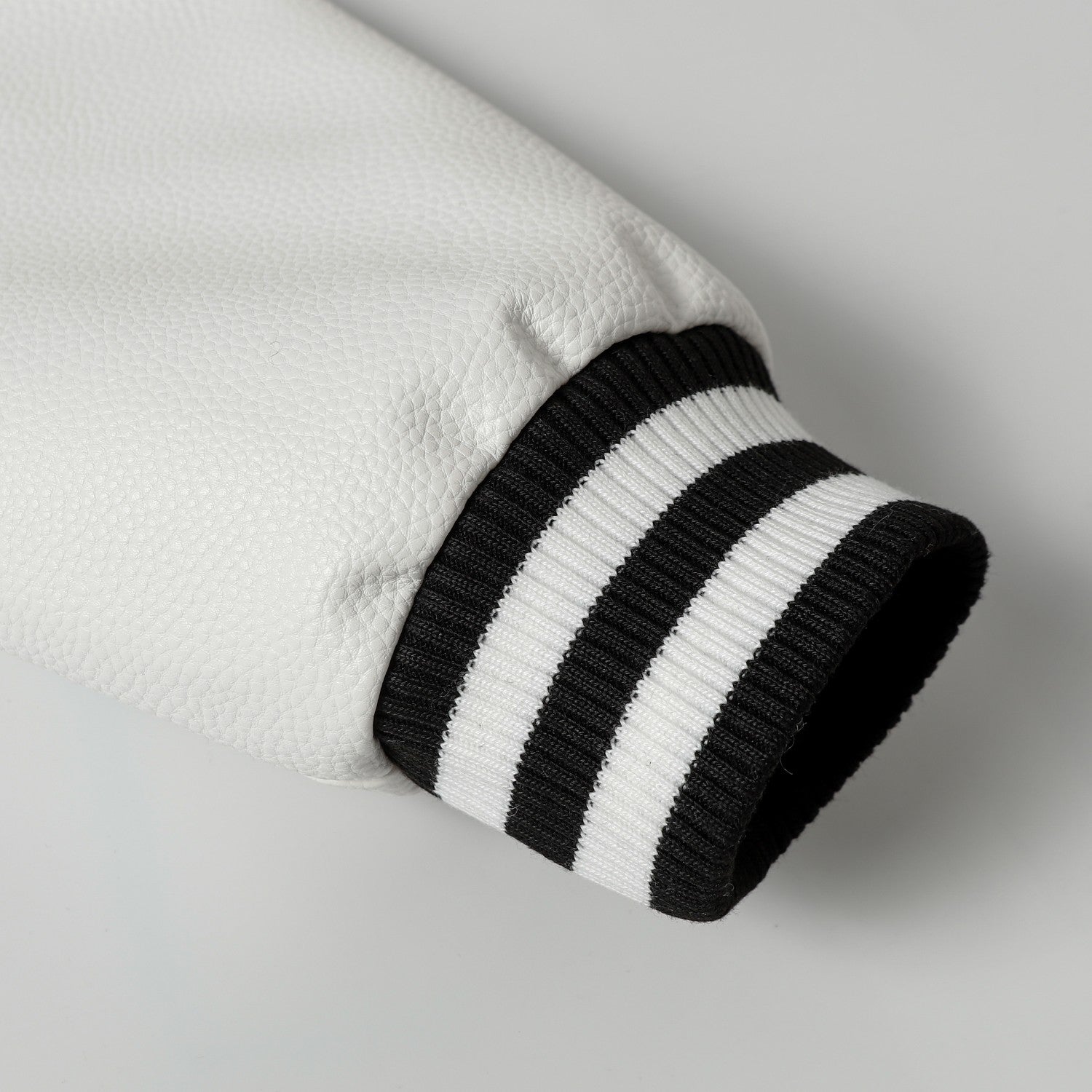 Chrome Hearts Layered Cross Varsity Jacket - Black White Street Style Outerwear 2208