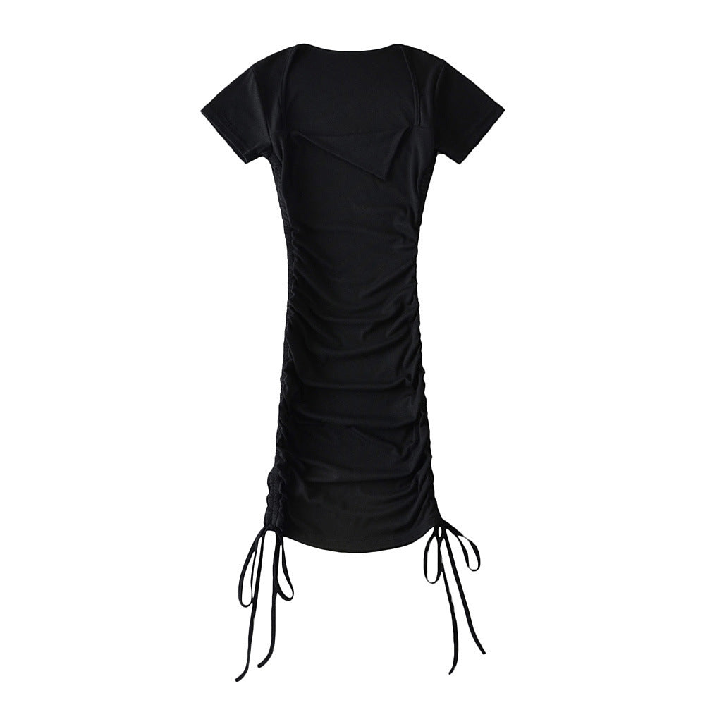 Women's Dresses Sexy Drawstring Ruffle Dress