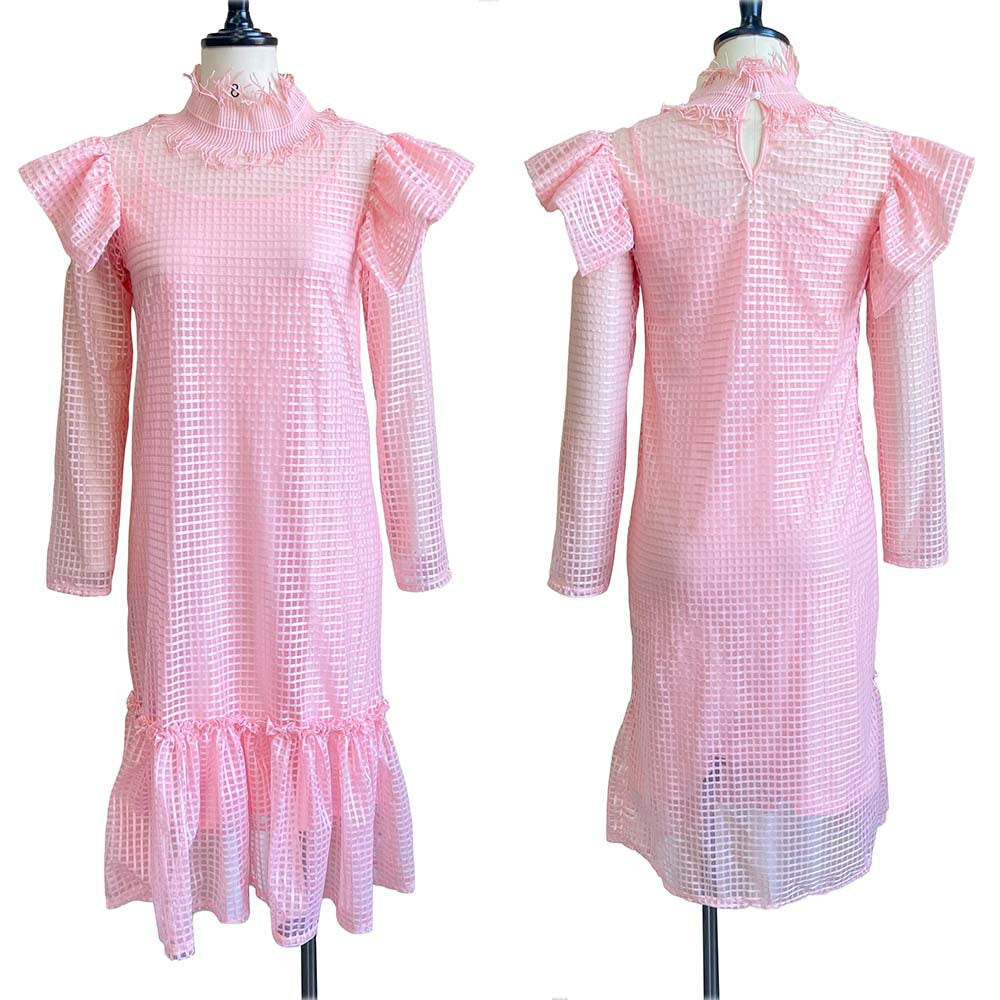 Women's Dress Women's Hollow-out Long-Sleeved Blouse Sling