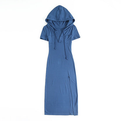 Women's Dresses Slim-Fit Hood Sheath Dress