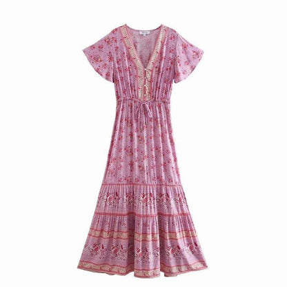 Women's Dresses Farm Leisure Wind Drawstring Dress