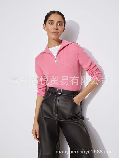 Women Work Business Casual Sweats Turtleneck Knitting Slim-Fitting Sweater