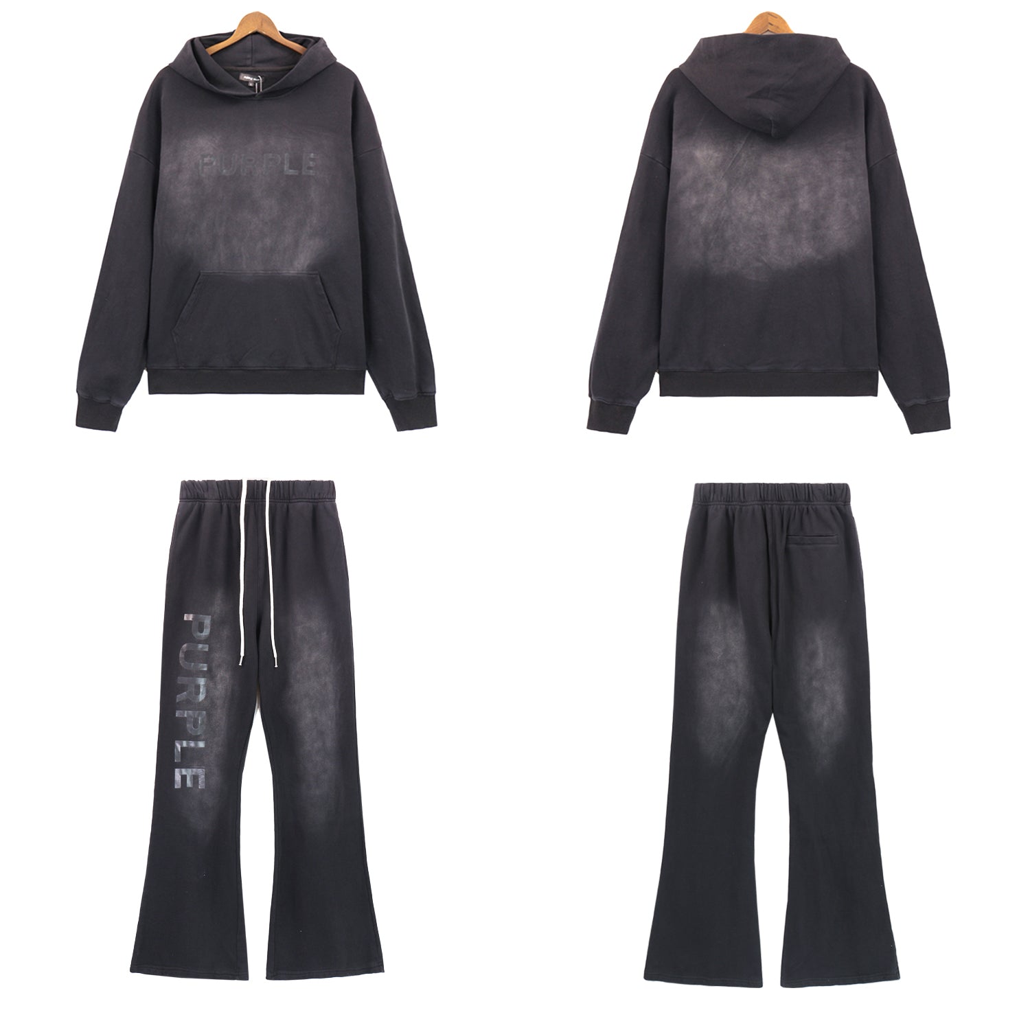 Purple New Hoodie suit 5965